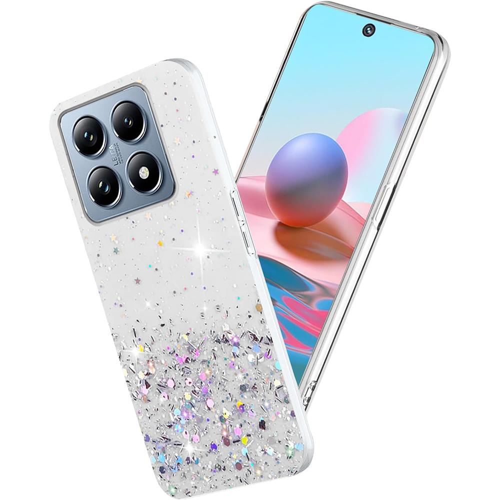 

Роскошный Силиконовый Мягкий Чехол С Блестками Для Xiaomi Mi 14 14T 13 13T 12 12T T Pro Lite Прозрачный Ультратонкий Чехол Прозрачный Цветной Тонкий Xiaomi 13T Pro