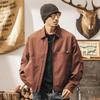 Men's American Retro Lapel Jacket - Spring/Autumn 2025 Loose Casual Pilot Style