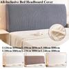 Elastic Jacquard Universal Headboard Cover All-Inclusive Bed Headboard Cover Bedroom Bedside Bed Back Protector Cover