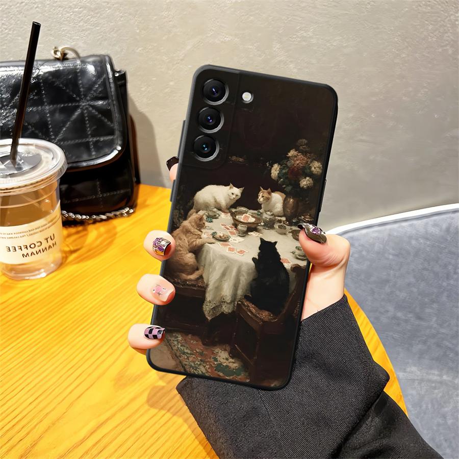 Phone Cover Case for Samsung Galaxy A73 A51 A57 A15 A52 A36 A06 A55 A37 A05 A25 A16 A23 A53 A17 A50 A70 A13 A12 A41 Cartoon Oil