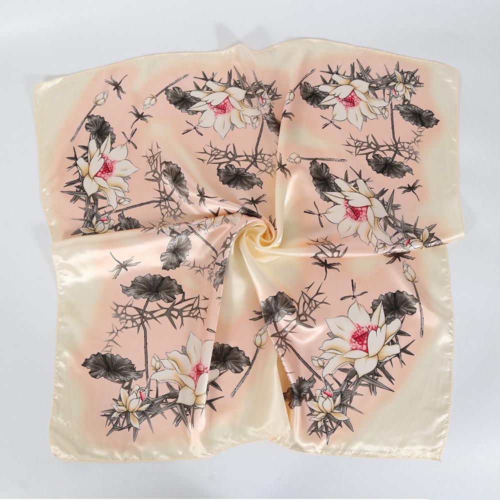 მაღალი ხარისხის ძვირადღირებული აბრეშუმის შარფები თავსაბურავი შარფები კისრის შარფი ქალებისთვის ჯაჭვი აბრეშუმის შარფი ქალის დეკორატიული შალი