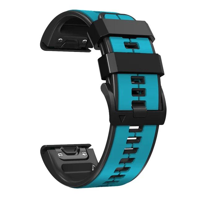 For Garmin Fenix 7X 7 Pro 6 6X Pro 5X 5 Plus Sapphire Solar Watch Strap Bracelet Quick Release 26mm 22mm Silicone Band Wristband
