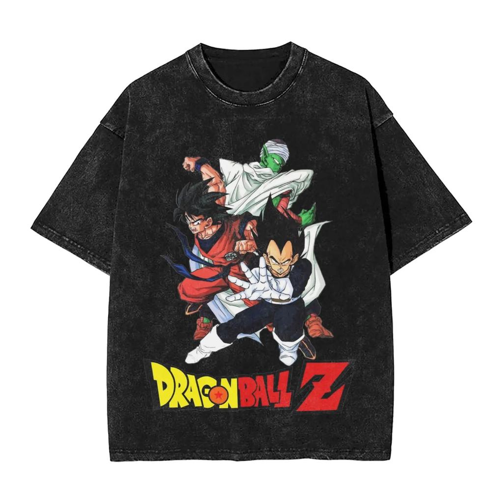 Hot Sale SaleDragon Ball Funny Son Goku Graphic Print T-Shirt Men Women Streetwear Harajuku Fashion Vintage Washed Cotton Summer New Tee Oversized Top