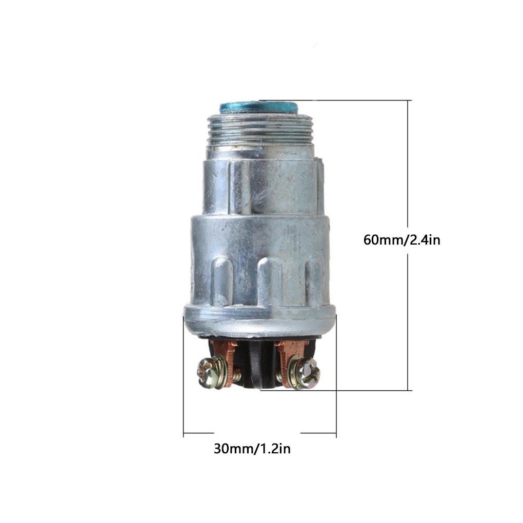 Car Ignition Switch Universal 12V Ignition Starter 24mm Metal Car Engine Starter with 2 Keys
