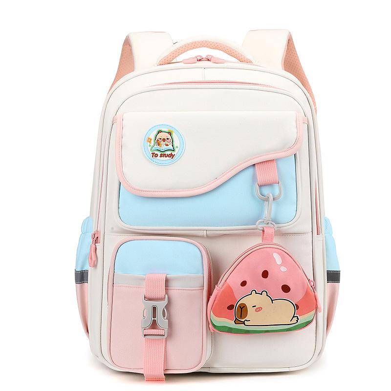 Cute schoolbag primary school students boys and girls large capacity backpack sweet small fresh children's backpack
