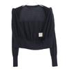 DAISY LIN 06158 Black Silk Cashmere Digital Travel Cardigan Tops 38 blackUsed