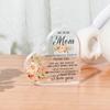 Mother Thank You Gift from Daughter My Dear Mom Sign for Women heart-shapedA Keepsake with Aprreciation  for Mother Mommy