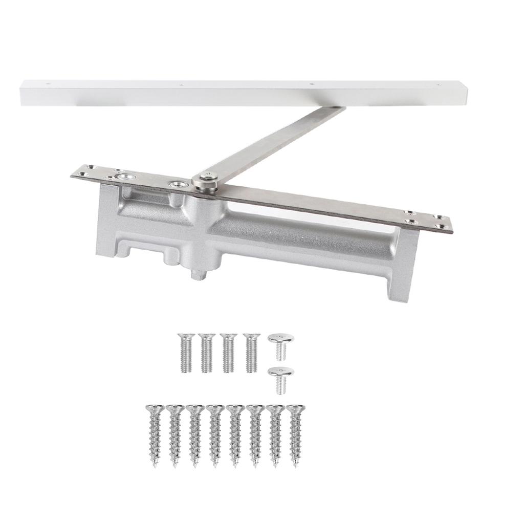 Aluminum Automatic Positioning Concealed Hydraulic Buffer Door Closers 80KG Hardware Fittings