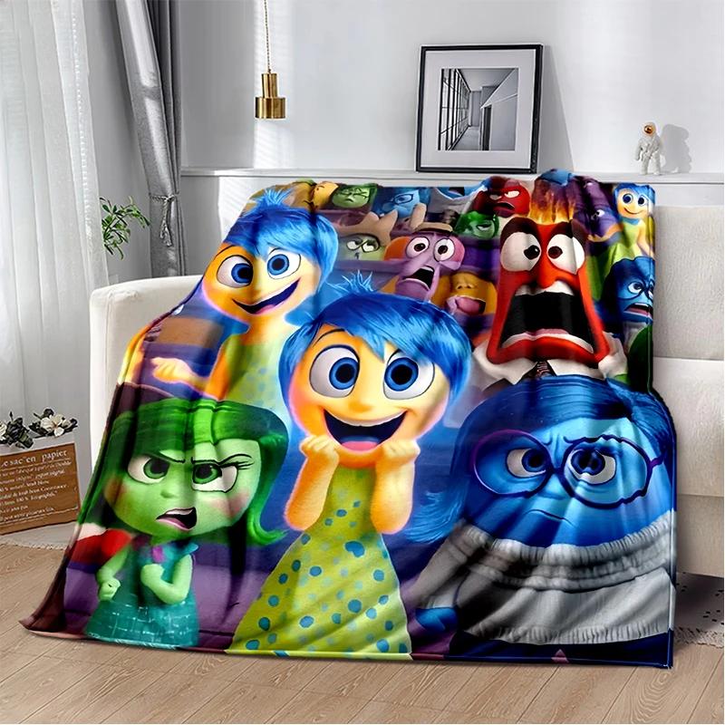 New Cartoon Gift Inside Out Joy Sad Soft Blanket,Soft Throw Blanket for Home Bedroom Bed Sofa Picnic Travel Cover Child