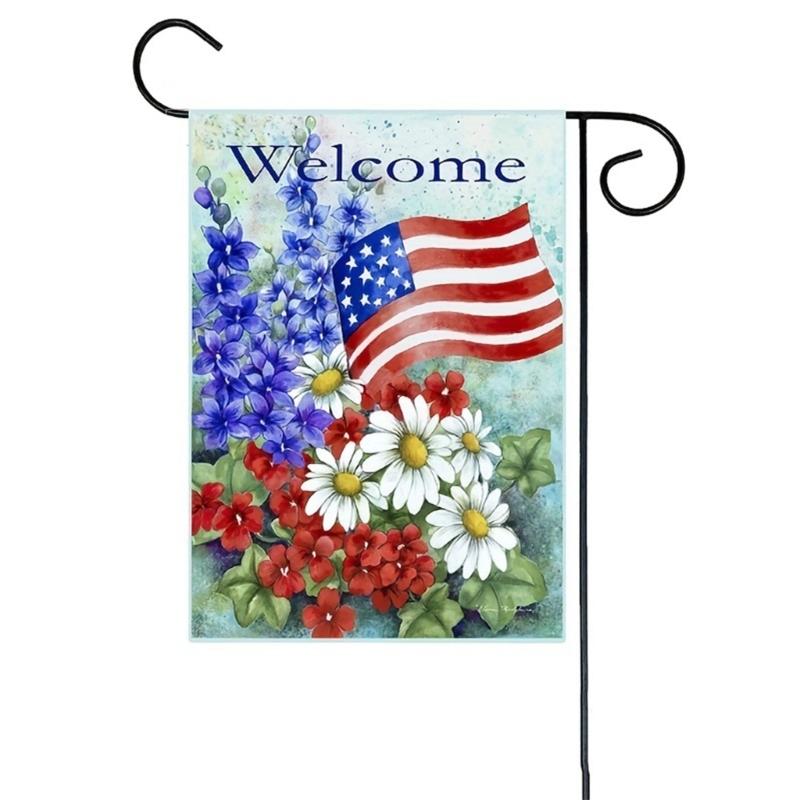 American Garden Flag Independence Memorial Day Yard Flag Outdoor Decorations