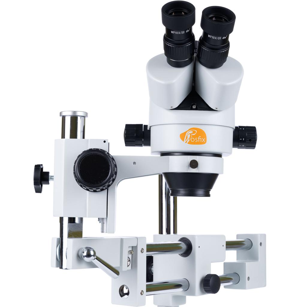 Rosfix Mikroskop Stereoskopowy Trinokularowy Jupiter Pro MSJP-T-SDMS1 – Zakres Zoomu 7x-45x | Wyświetlacz 8” | Oświetlacz 56xLED | Kamera Pegasus