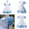 Beautifully Designed Alice In Wonderland Dress With Puff Ball Sleeves