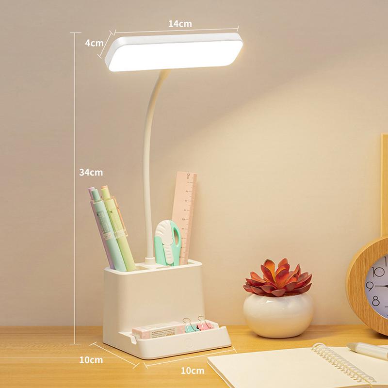 Usb Learning Dormitory Bedroom Bedside Reading Night Light Led Desk Lamp Eye Protection Desk College Student Nightlights