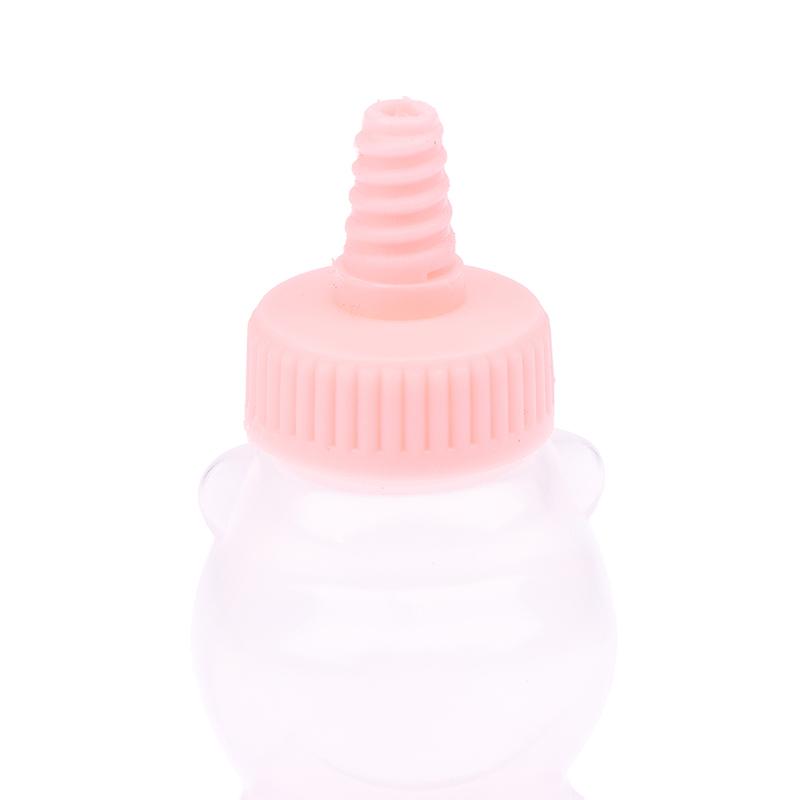 4Pcs Cartoon Mini Bear Sauce Squeeze Bottle Mini Bento Box Soy Sauce Box Tomato Sauce Honey Salad Sauce Container Accessories