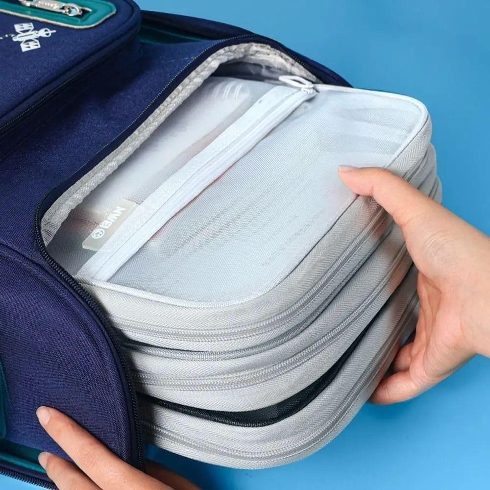 Thickened Document Organizer Large Capacity Transparent File Holder File Pockets  Breathable