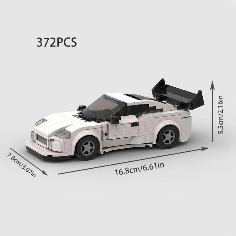 Moc F1 City Speed Sports Racing Car Building Blocks Brick R34 Rx-7 Vehicle Supercar Fast & Furious Mk4 Supra Kids Toys