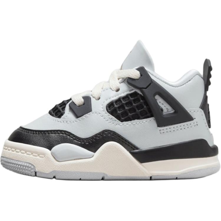 Air Jordan 4 Retro TD Platinum Gold Baby Sneakers Grey Pure-Platinum Metallic-Gold FZ8584-070