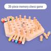 Color Memory Chess - Educational Wooden Board Game for Kids and Parents.