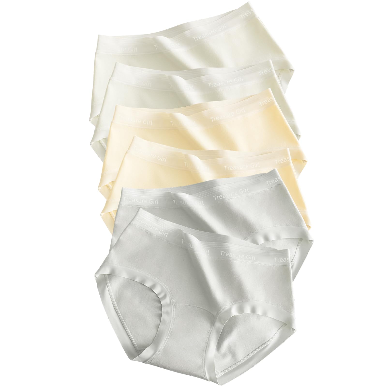 

SLEEPSINERO Хлопок и Большие Размеры и для Красивых Бесшовных Трусиков 100% Женские Трусики, 6 штук, Антибактериальные, Устойчивые к Запаху, Не Впивающиеся.