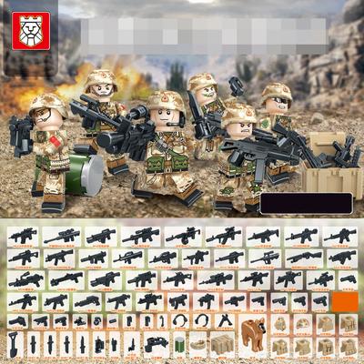 Tbs59-64 Військовий конструктор Land Tiger Пустельний пильний хлопчик Зібрана фігурка-конструктор Іграшка