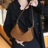 Cowhide Matte Soft High-end Niche Dumpling Bag Popular Fashion Shoulder Crossbody Version Soft Leather Satchel
