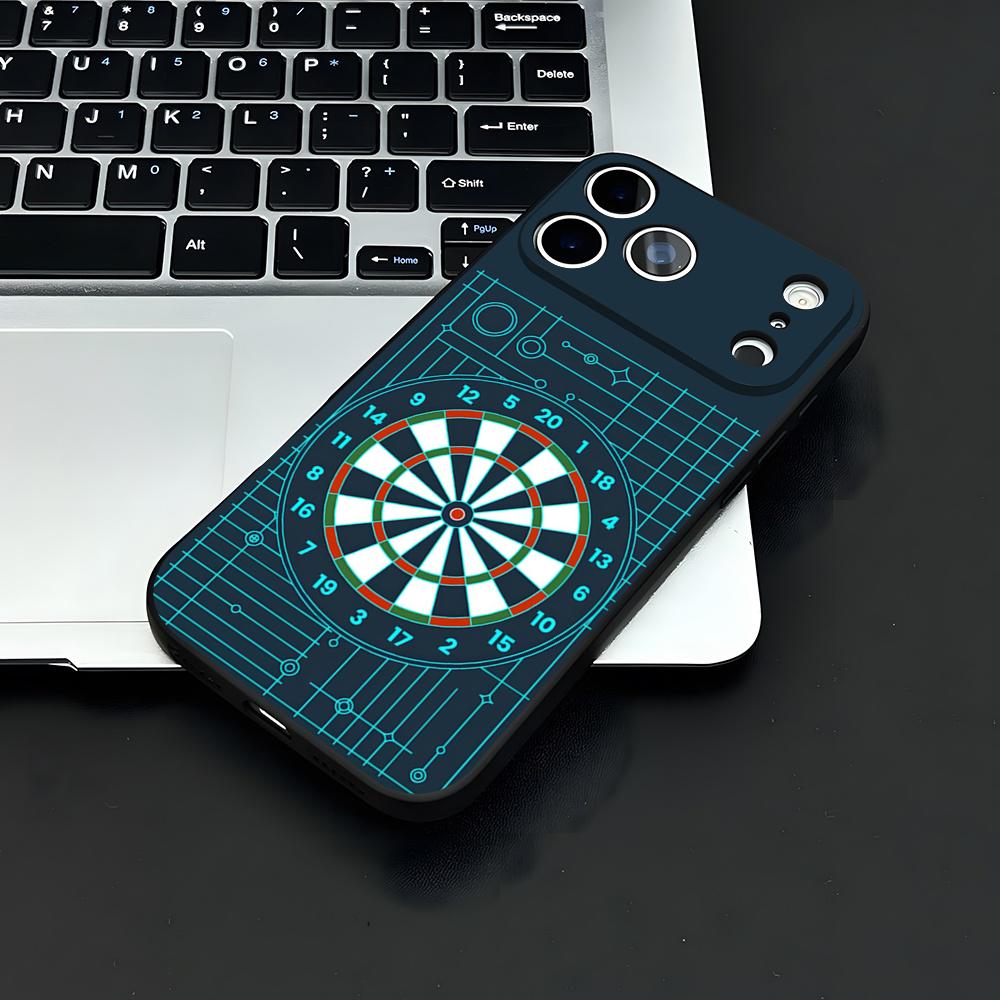 Playroom Dart Printed Phone Case For IPhone 17 Air 16 E Pro Max 15 14 13 Mini 12 Pro 11 Max Plus Black Soft Shell