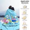 Peppa Pig Customize Text Blanket Multi-purpose Customizable Blanket Durable Comfort Throw For Livingroom Living Room Office Sofa