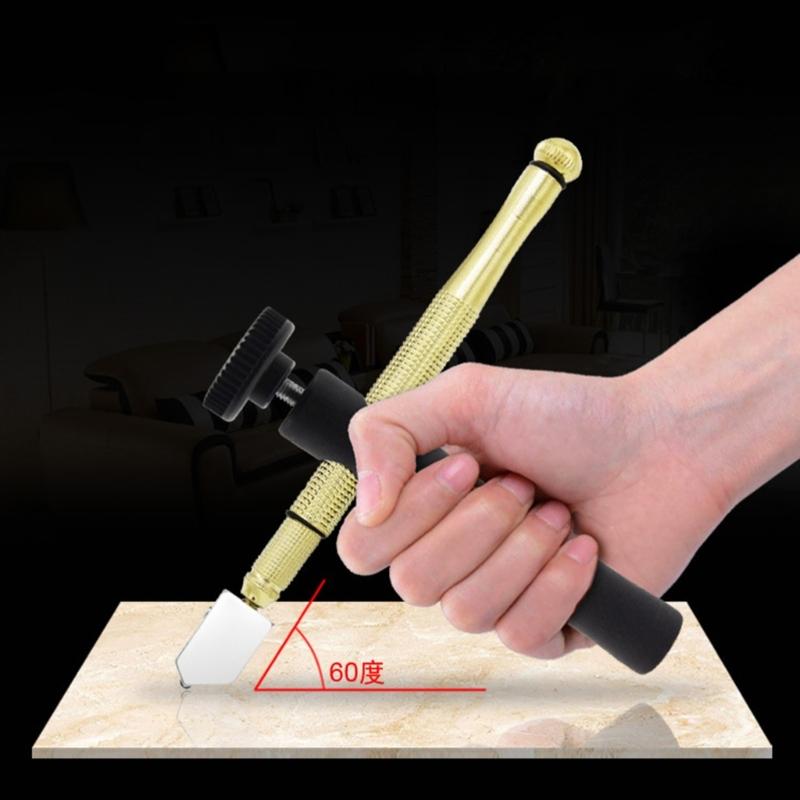 Glass Cutter Professional Portable Wheel Blade Antislip Metal Handle For DIY Tile Mirror Craft Cutting Hand Tool