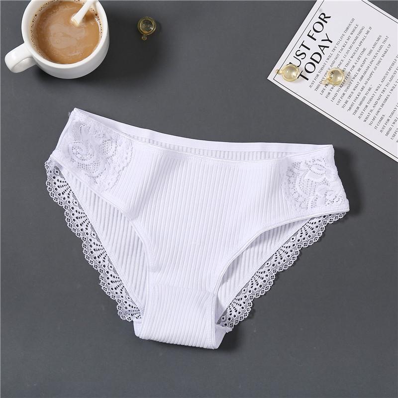 Lace Women Briefs Cotton Pantys Sexy Seamless Women Panties Solid Color Female Underpants Intimates Women Lingerie M-XXL
