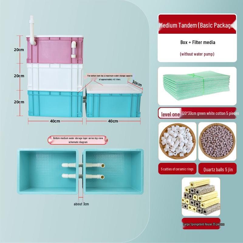 DIY Fish Tank Trickle Filter: Modular Dry-Wet Separation Box for Bottom Filtration