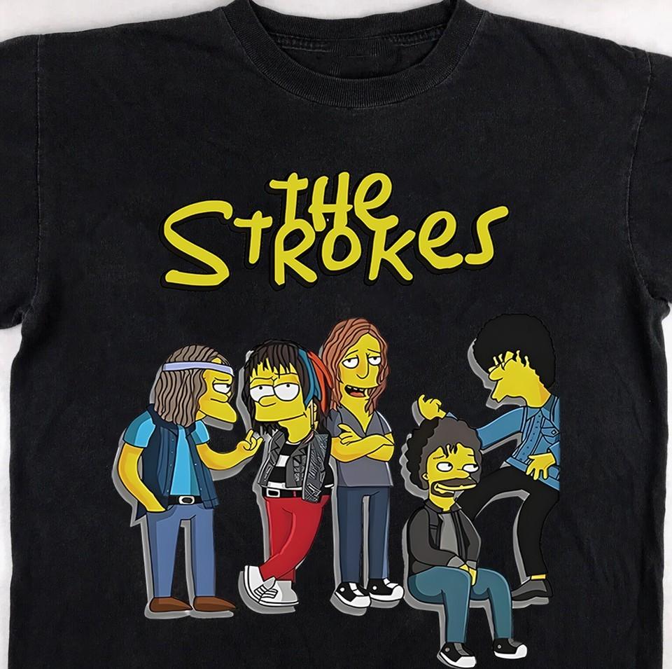 

Коллекция The Strokes Группа Забавный Подарок Для Фаната Черный S-2345XL Мужская Футболка Унисекс Футболка L