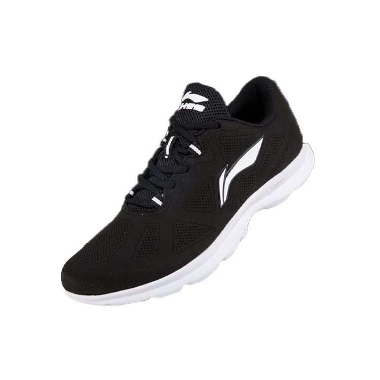 Li-Ning Comfortable Fabric Shock Absorbing Non-Slip Wear-Resistant Lightweight Low-Top Running Shoes Men Sneakers Standard-Black ARBN245-5