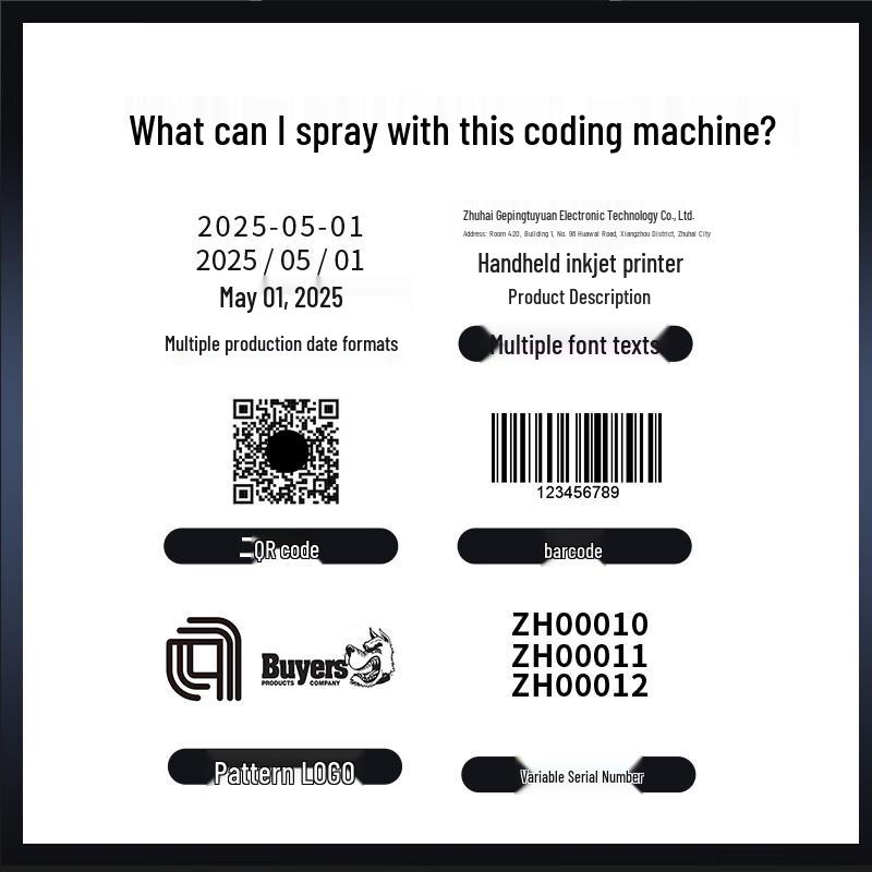 DRPDA D36 1-Inch Handheld Inkjet Coder