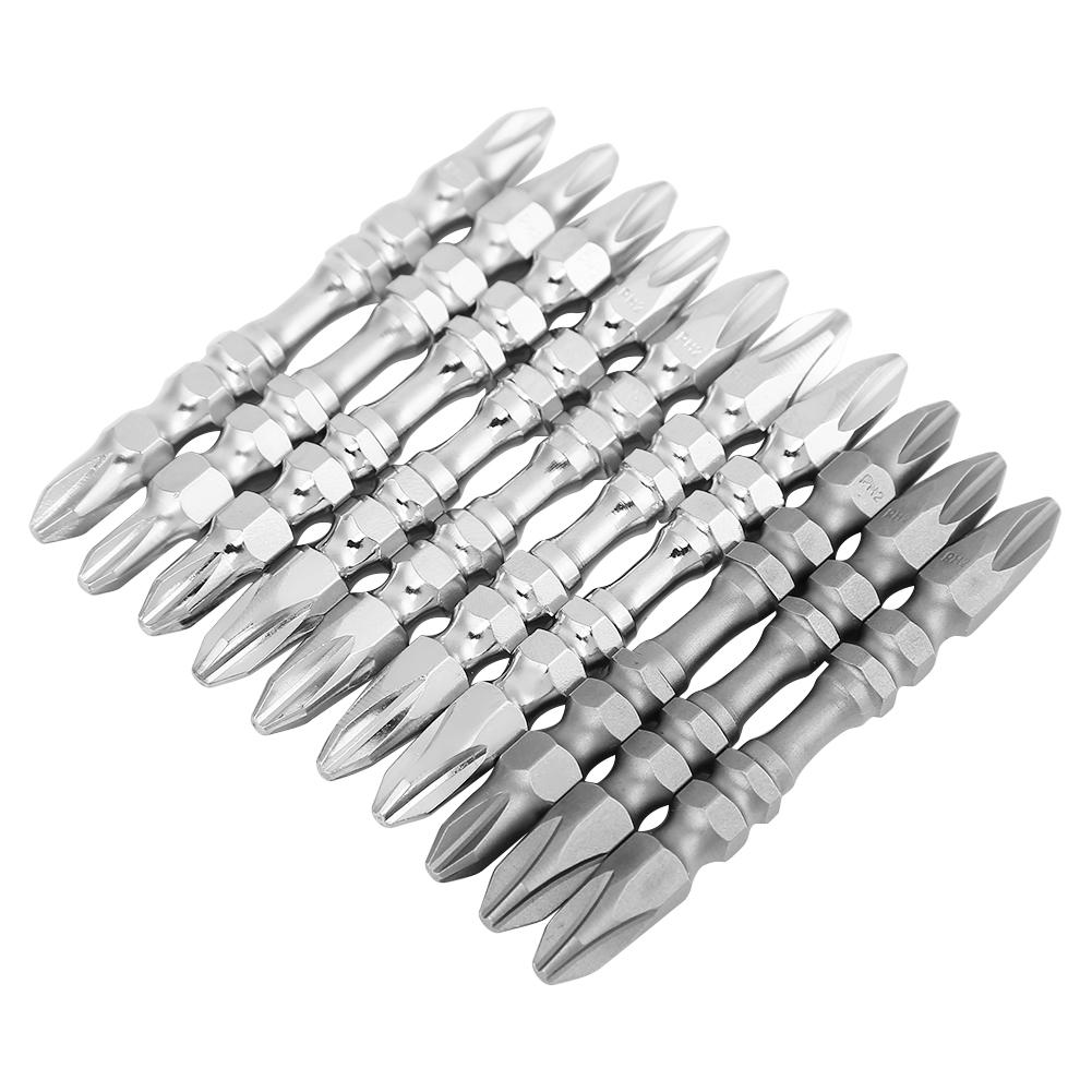 10Pcs 4.5mm 5.5mm 6.35mm PH2 Double Head Magnetic Screwdriver Screw Tool