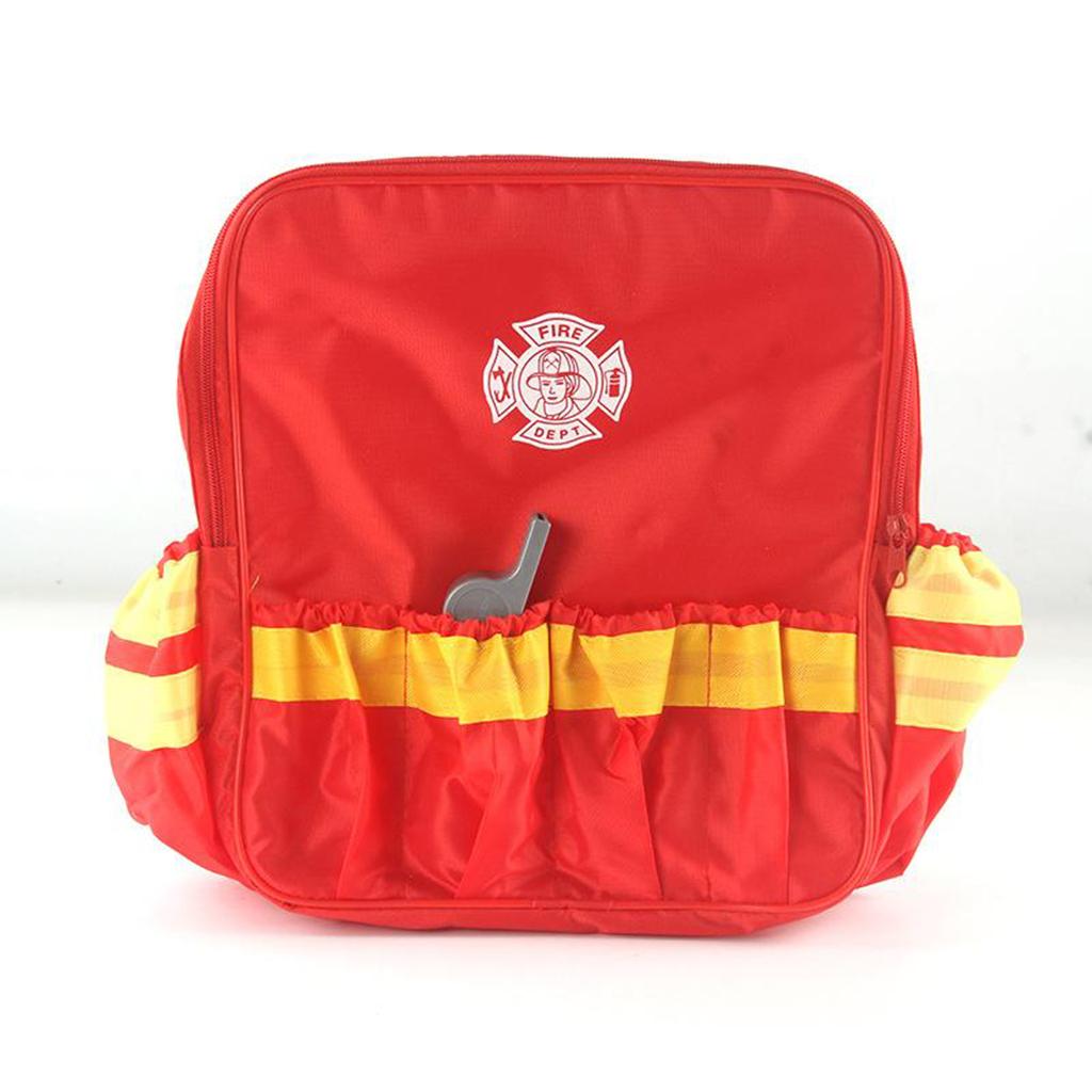 toy children kids Fireman Costume Pretend Play Dress-up Set Suit for 140cm