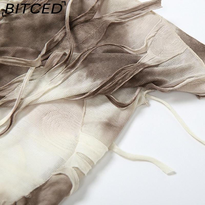 BITCED Summer Women's Street Style Sleeveless Hooded High-Waisted Dress