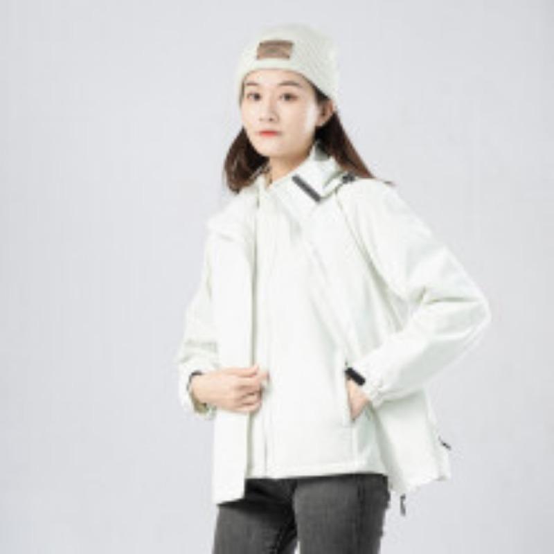 Outdoor Jackets for Men and Women, Fashionable Mountaineering Clothing, Three-in-one Detachable Velvet, Thickened and Warm Couple Winter Jackets