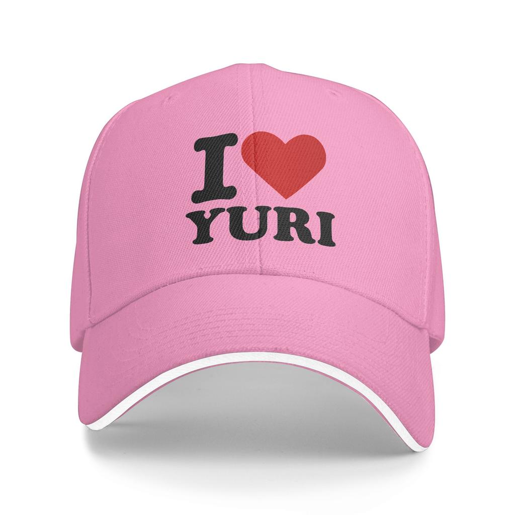I Love Yuri Baseball Cap  Casual Hip Hop Hats Summer Couple Women Hiking Fishing Snapback Cap