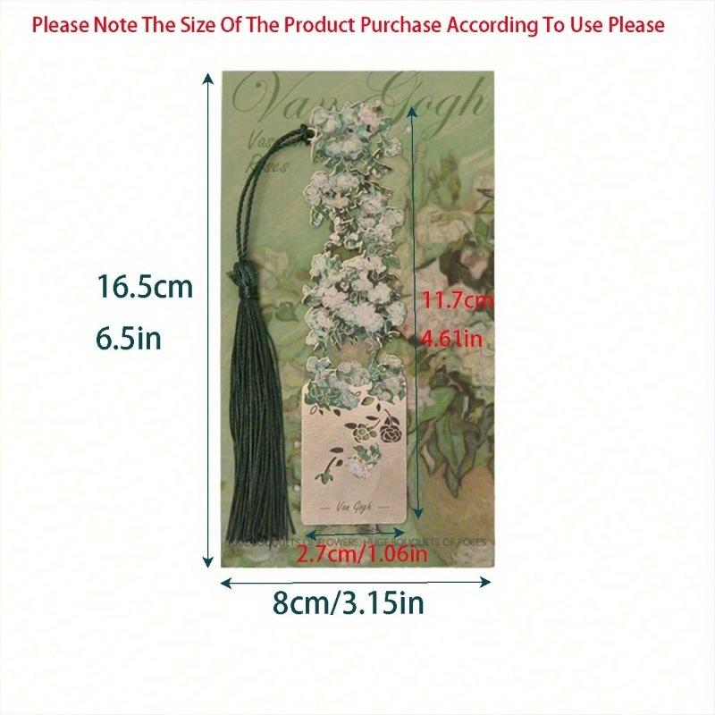 Oil Painting Style Retro Famous Painting Metal Bookmark, Handbook Reading Book Clip Book Buckle Pendant, Student Graduation Gift