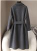 2026 Spring Women's Long Double-Faced Yak Wool Coat