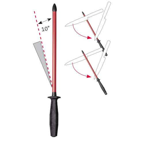 WM Ruby Steel Rod 28cm