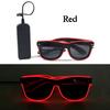 LED Sunglasses Masquerade Concert Club Rave Accessories Glowing Cyberpunk Men Women LED Pink Glasses Party Eyewear