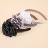 Modische Blumenstirnbänder für Frauen Stoff Kunststoff Haarreifen Satin Blumenstirnband Frauen Mädchen Kinder Haar-Accessoires