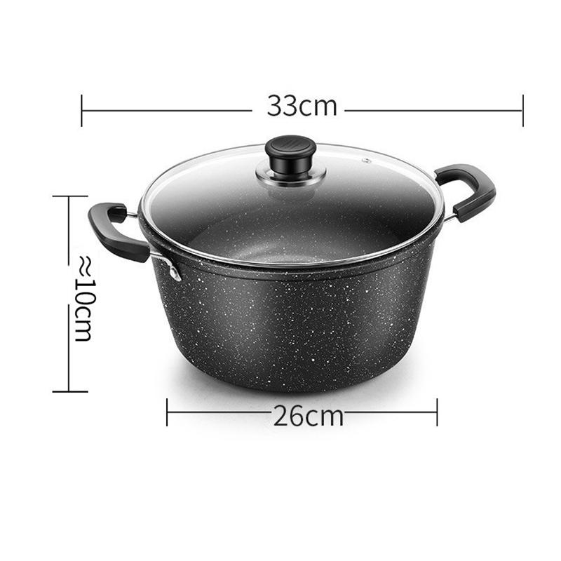 

Антипригарный Суповой Чугун Материал Гладкая Поверхность Легко Моется Зеркальная Полировка Защита от Ожогов H Кухонная Кастрюля Нагрев Молока 26cm