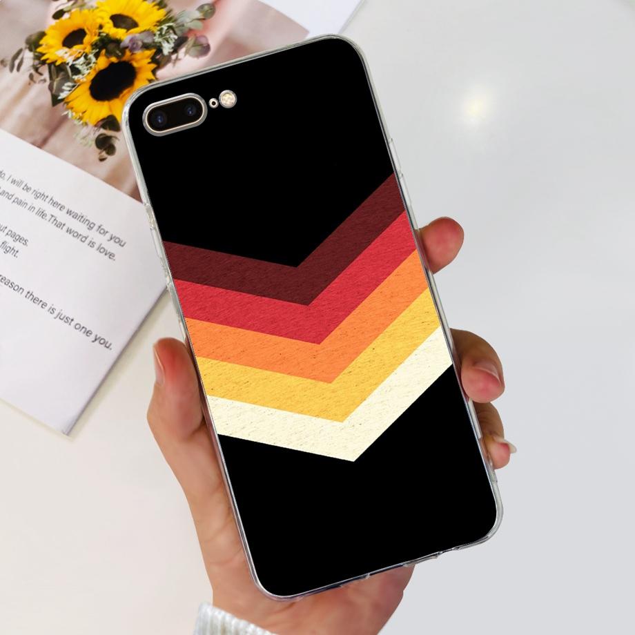 Per iPhone 7 8 7Plus 8 Plus Custodia per Telefono iPhone SE 2020 Cover Posteriore Morbido TPU Silicone Trasparente Paraurti Fiore Farfalla Coque Borsa