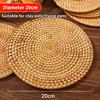 Rattan Heat-Insulating Mat Table Mat Anti-Scalding Pot And Plate Mat High-Temperature Resistant Teacup Mat