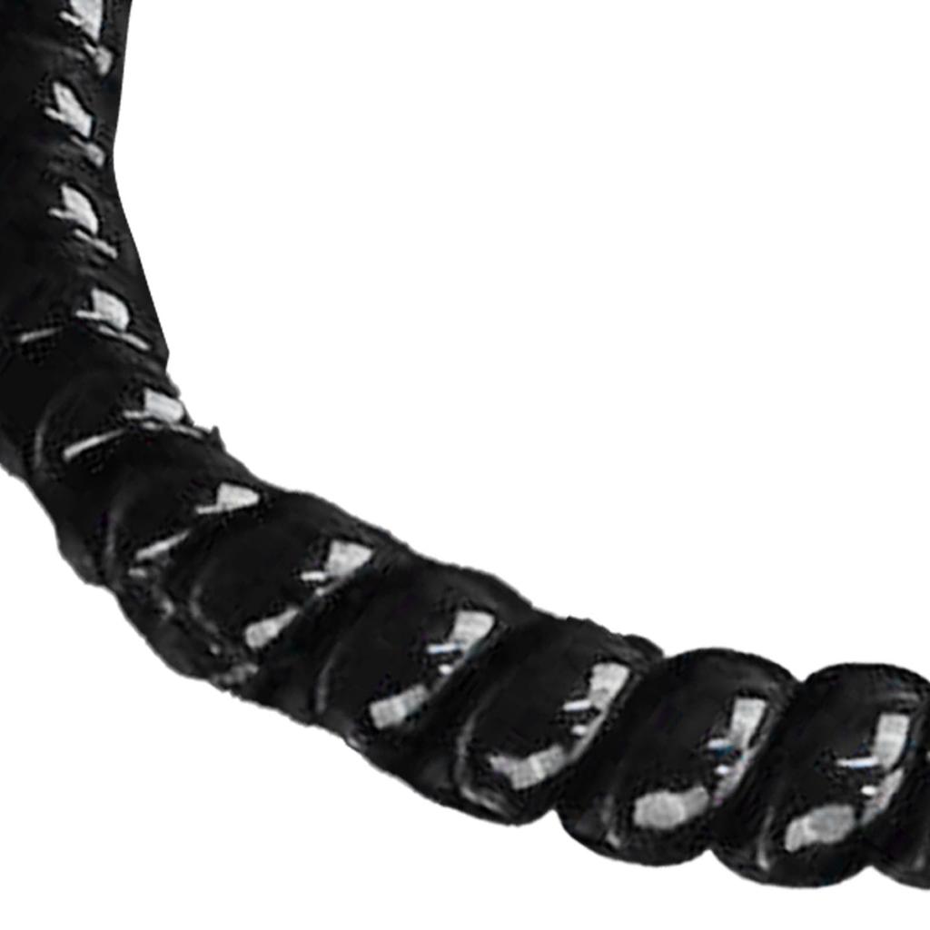 Legături de păr cu spirală elastică în formă de cablu de telefon Elasticitate ridicată împiedică tragerea legături de păr în spirală Negru