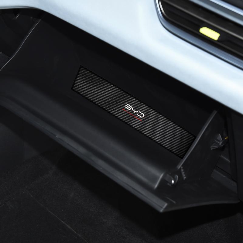 For BYD Dolphin Mini Surf Atto 1 Carbon Fiber Pattern Cup Door Slot Pad Anti-Slip Car Interior Mat njbwy33