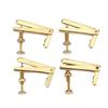 4Pcs Durable Metal Fine Tuners String Adjusters Replacement Parts for 3 4 4 4 Cello(Gold)