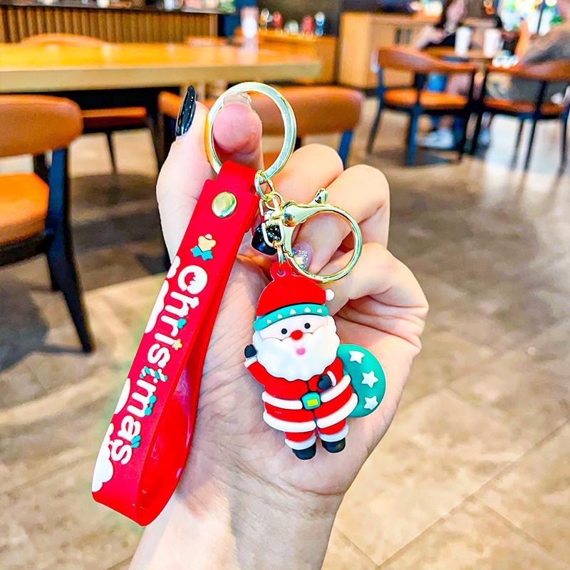 

Adorable Christmas Santa Keychain Cute Acrylic Keyring Perfect For Holiday Gifts Santa